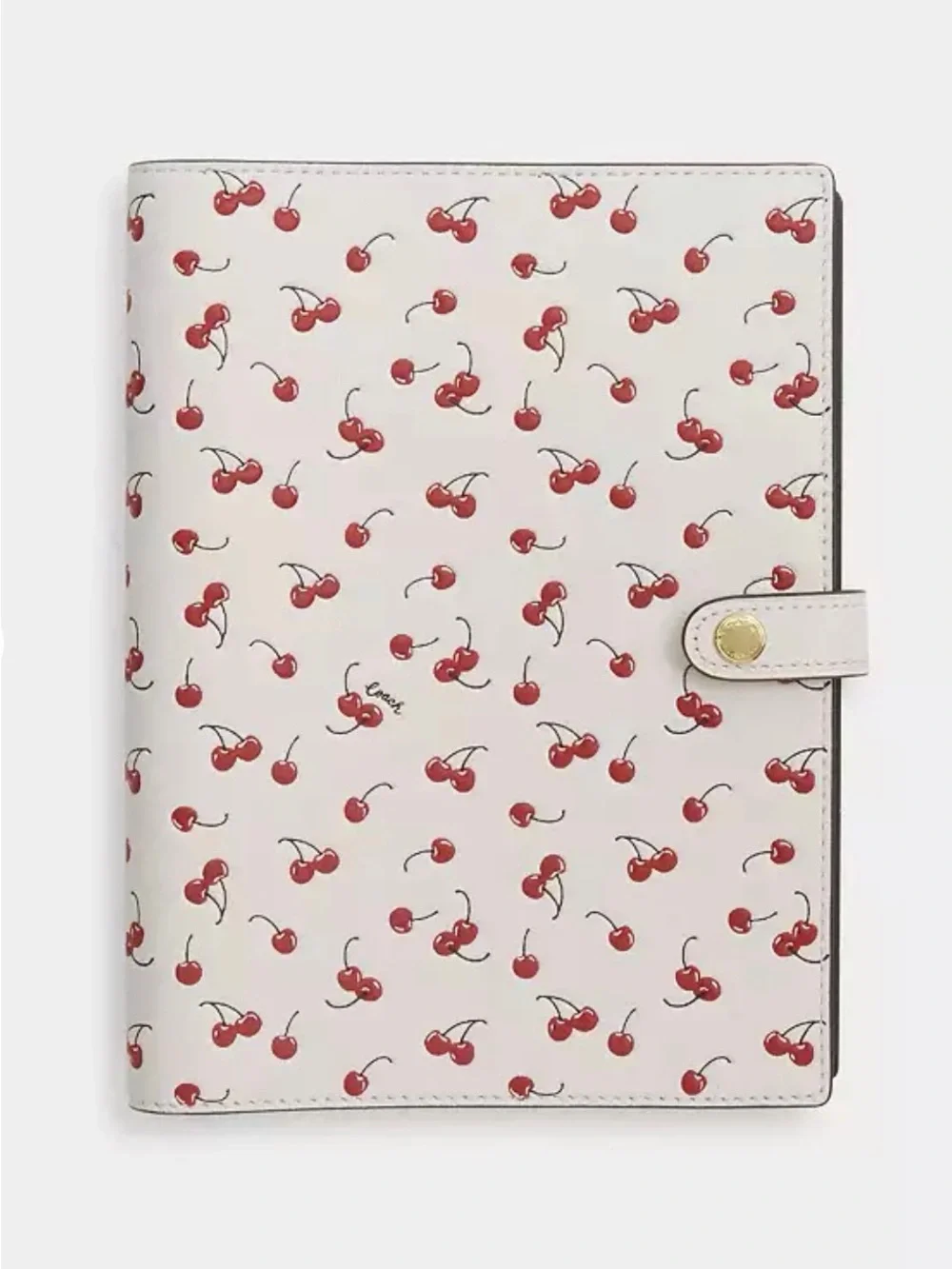 Coach Notebook With Cherry Print